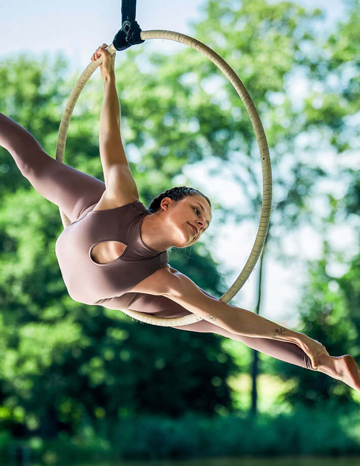 Aerial hoop unitard Luna | Leotard | Color: lilac | Leotard for gymnastics | Dragonfly Pole Dance Outfit and Bikram Yoga Unitard