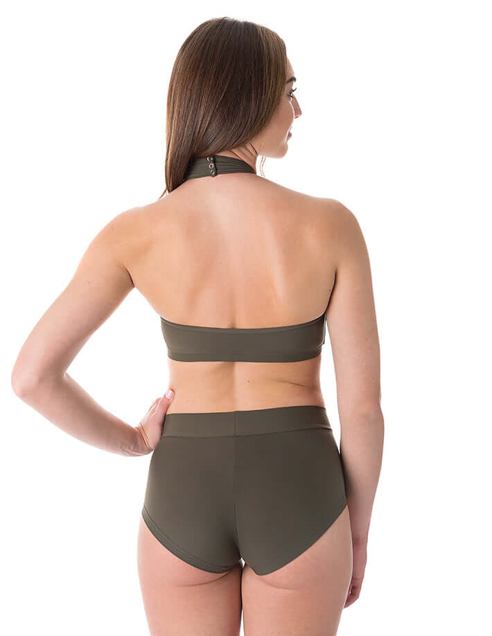 High neck sports bra Terri | Sports bra | Color: black | Women's sports bra | Dragonfly Pole Dance Clothes and Bikram Hot Yoga Outfit