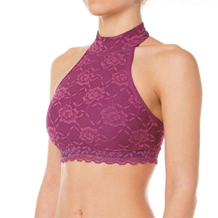 Lace sports bra Lisette | Sports bra | Color: ruby lace | Women's sports bra | Dragonfly Pole Dance Clothes and Bikram Hot Yoga Outfit