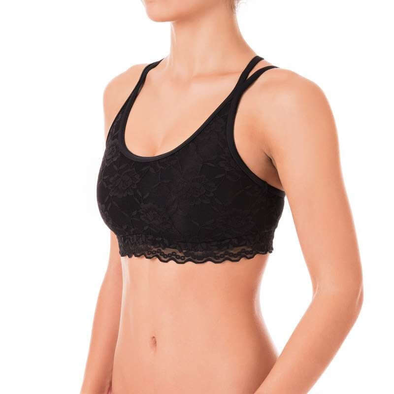 Lace sports bra Nicole | Sports bra | Color: petrol lace | Women's sports bra | Dragonfly Pole Dance Clothes and Bikram Hot Yoga Outfit
