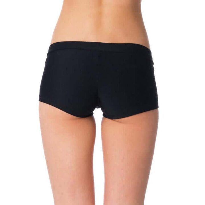 Pole fitness shorts Bella | Shorts | Color: ruby / black | Pole Shorts | Dragonfly Pole Dance Clothing and Bikram Hot Yoga Wear