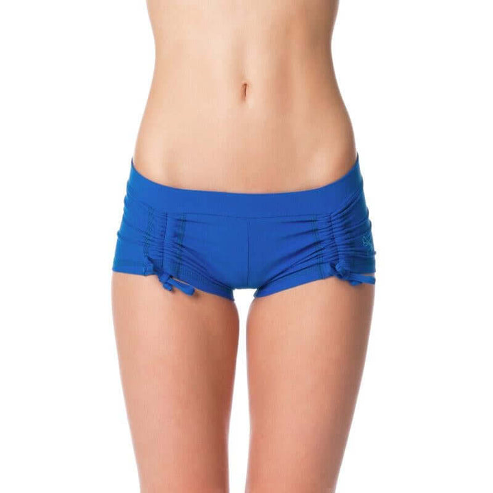 Pole fitness shorts Bella | Shorts | Color: ruby / black | Pole Shorts | Dragonfly Pole Dance Clothing and Bikram Hot Yoga Wear