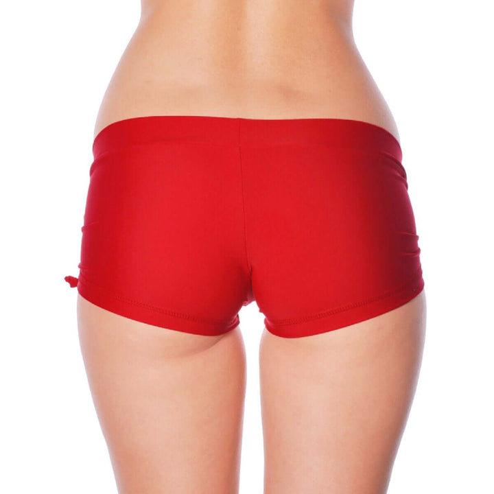 Pole fitness shorts Bella | Shorts | Color: ruby / black | Pole Shorts | Dragonfly Pole Dance Clothing and Bikram Hot Yoga Wear