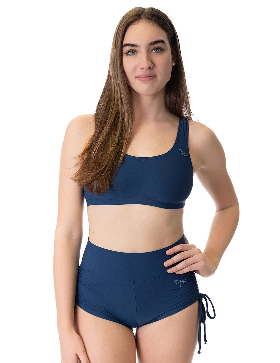 High Waist Drawstring Pole Shorts - Emma