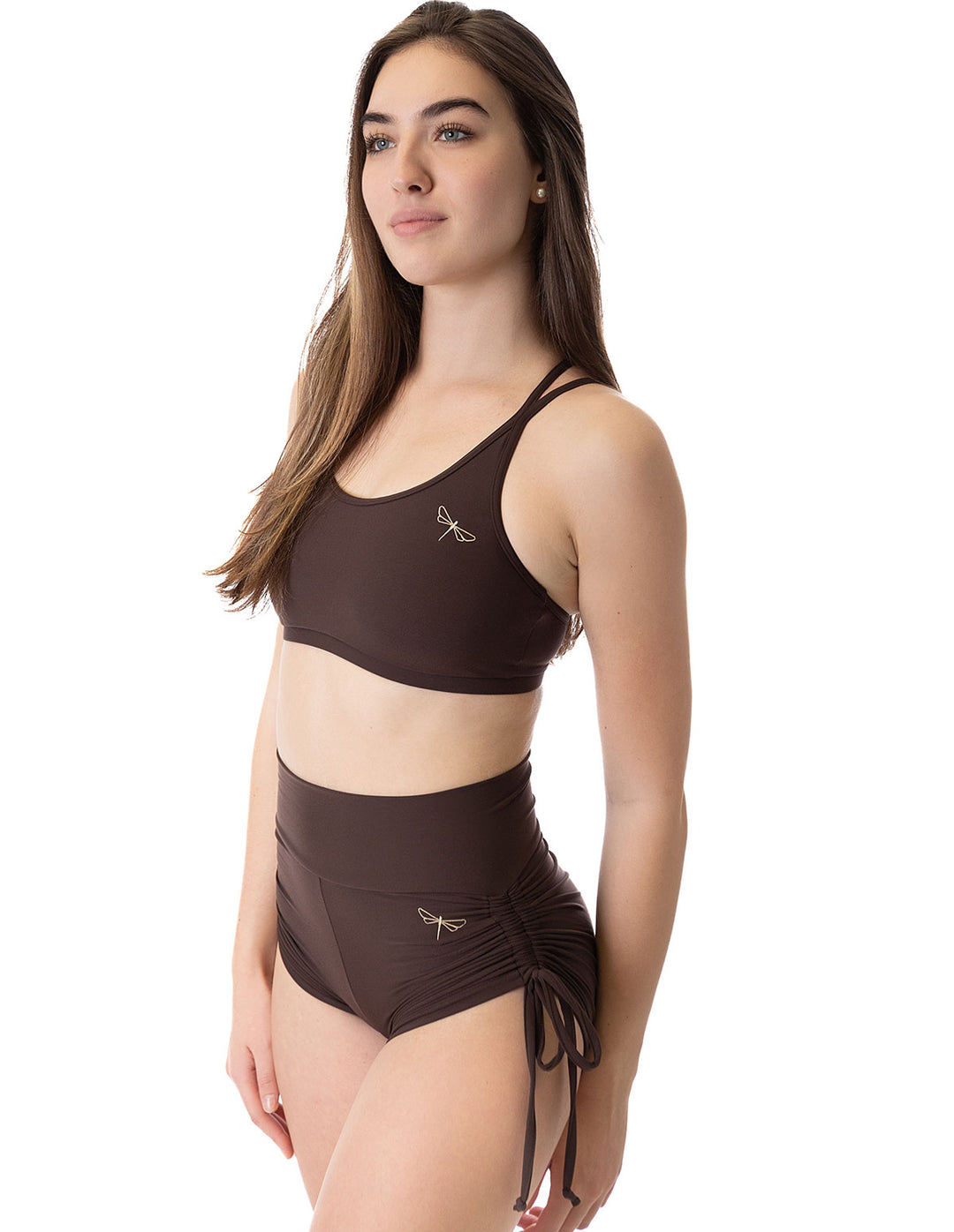 High Waist Drawstring Pole Shorts - Emma