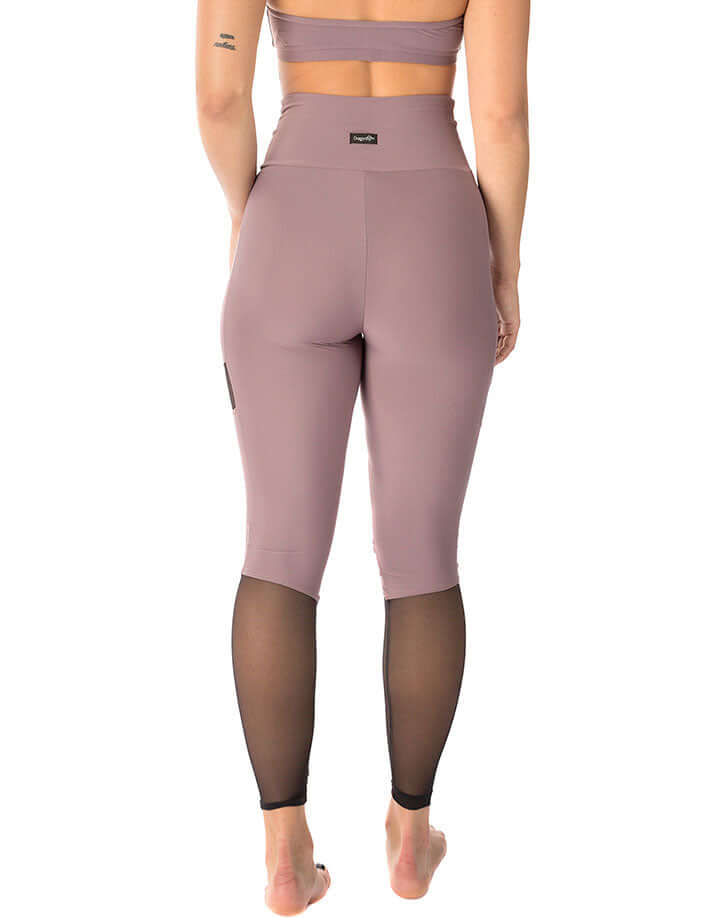 Mesh leggings Barbara | Leggings | Color: petrol / mesh | Yoga Leggings | Legging en tulle à taille haute | Mesh leggings | Legíny s tylem | Leggings mit Netz