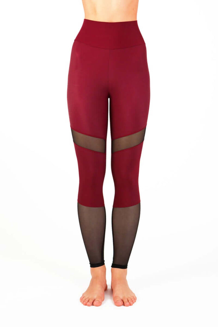 Mesh leggings Barbara | Leggings | Color: petrol / mesh | Yoga Leggings | Legging en tulle à taille haute | Mesh leggings | Legíny s tylem | Leggings mit Netz