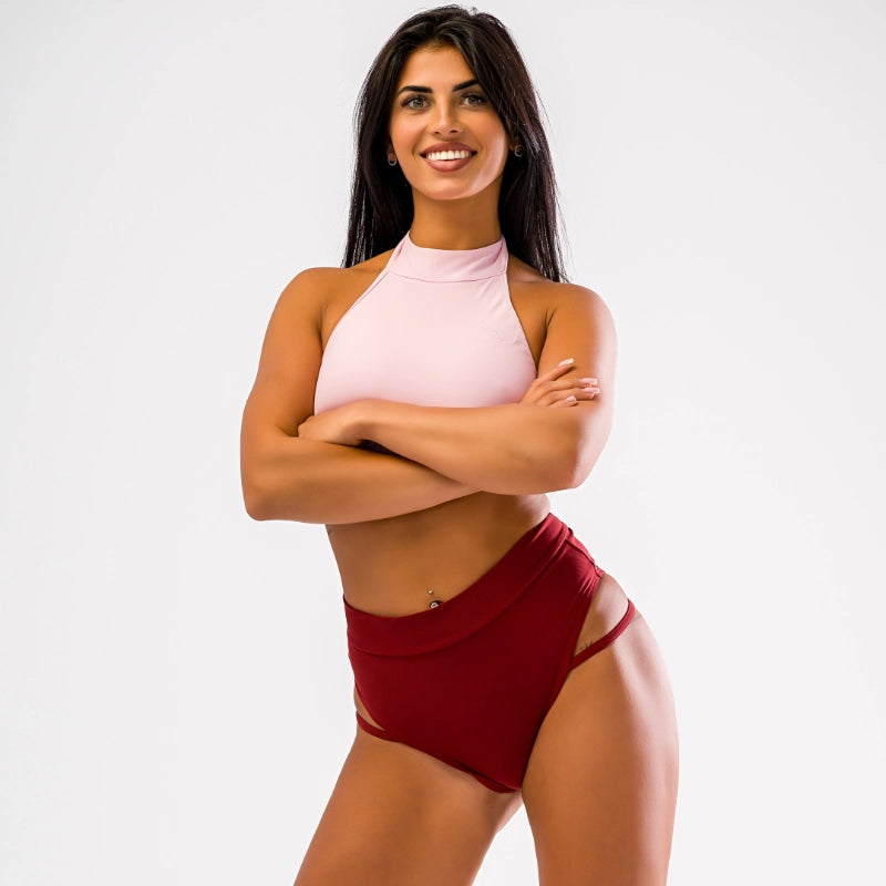 Pole Shorts mit seitlichen Riemchen von Dragonfly