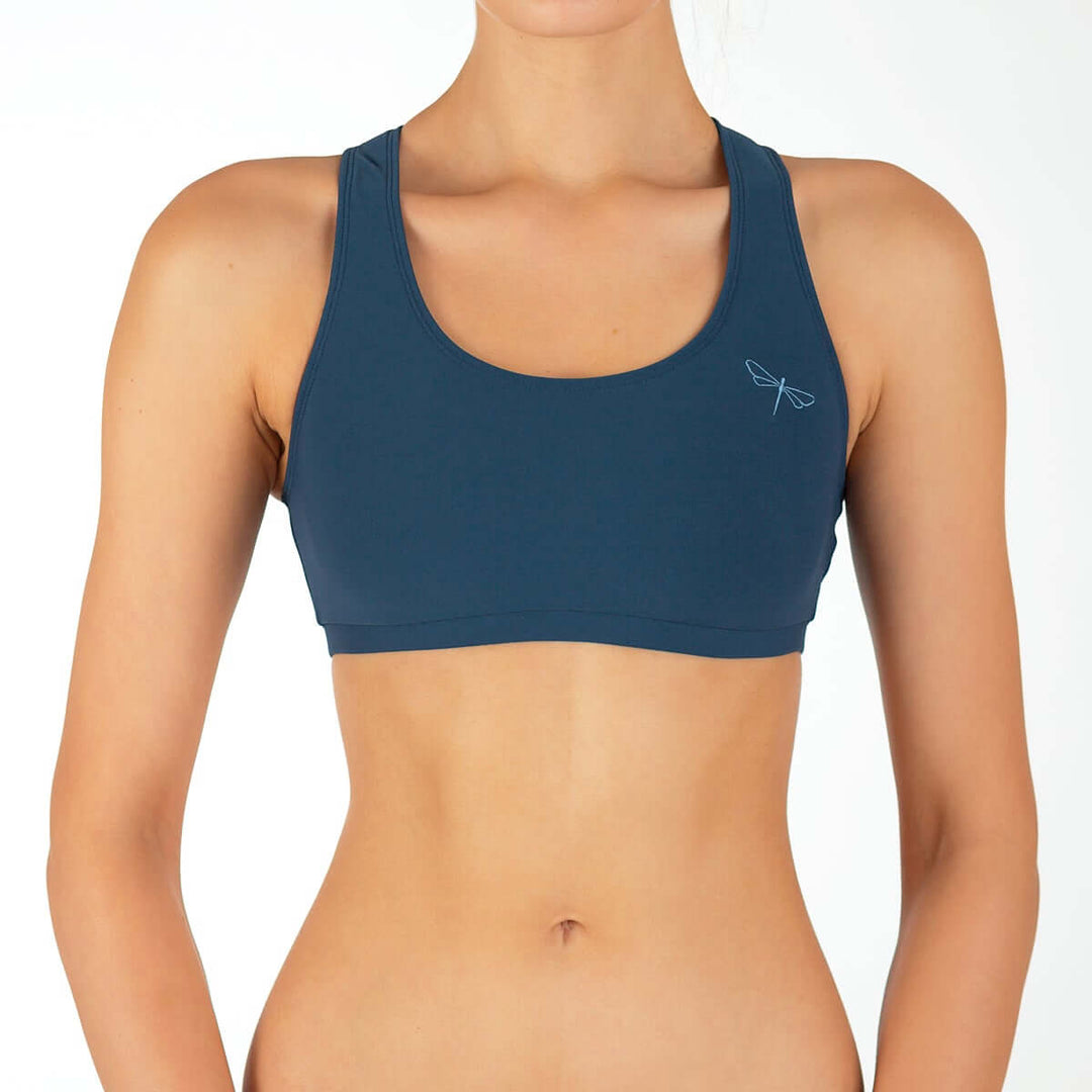 Racerback sportsbra Kiley | Racerback Sport-BH Kiley | Color: khaki | Women's sports bra | Dragonfly Pole Dance Clothes and Bikram Hot Yoga Outfit