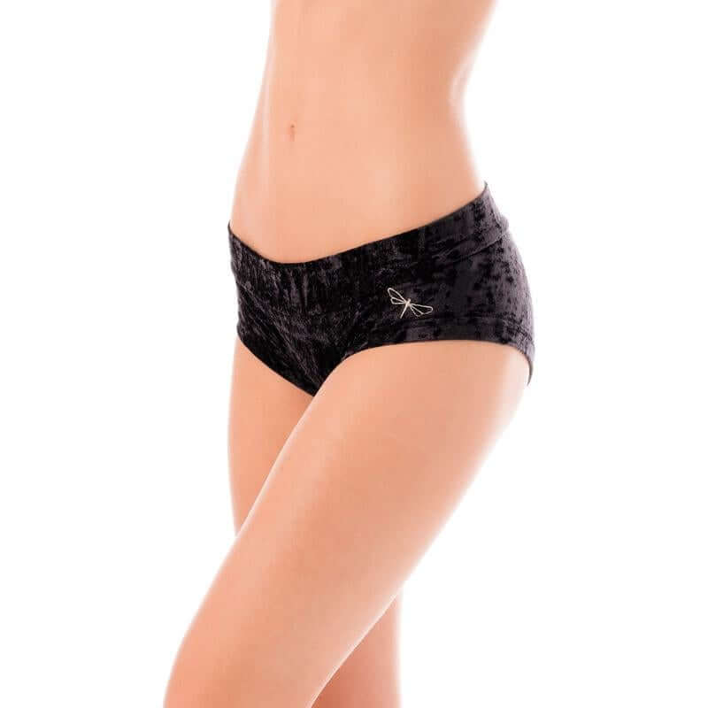 Velvet booty shorts - Hot pants with a sleek design and comfortable fit for pole dancing and yoga.