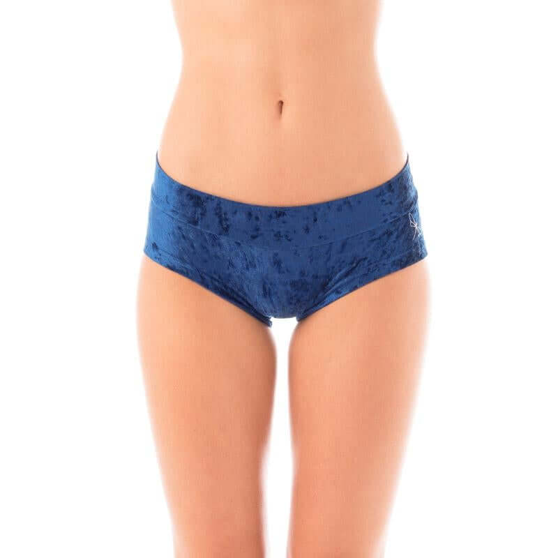 Samt Booty Shorts - Hot Pants für Pole Dancing, aus Samt-Look Material, ideal für Yoga und optimaler Sitz ohne Gummis.