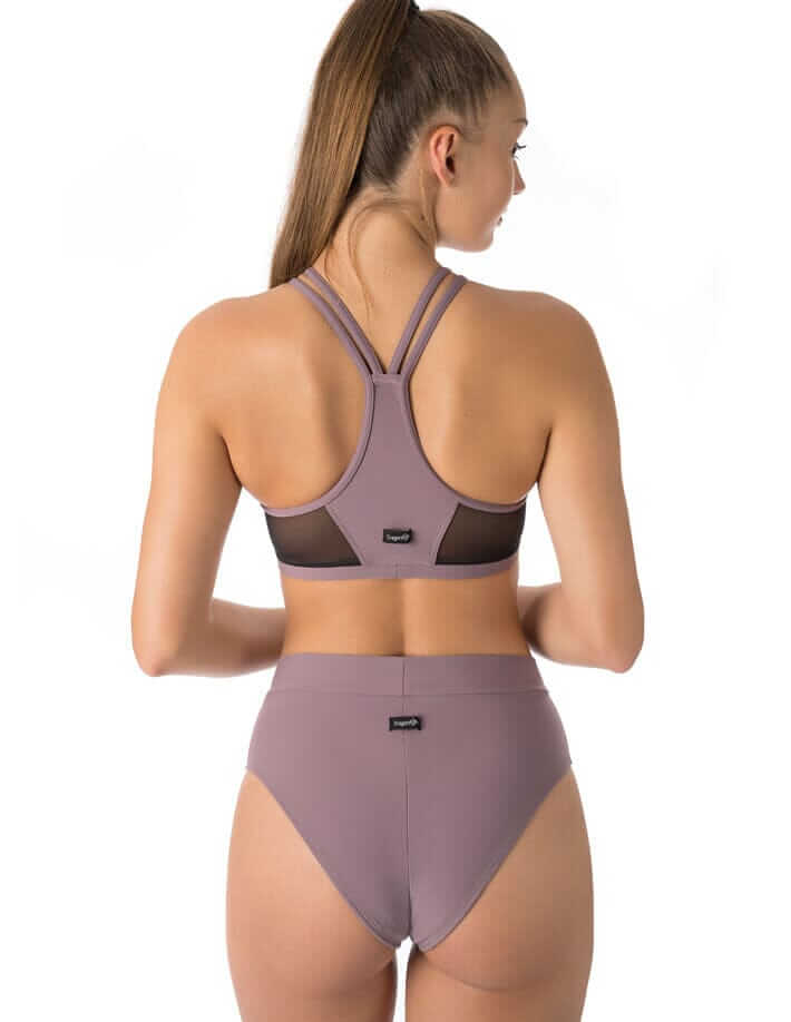 Mesh sports bra Victoria | Sports bra | Color: black / leopard mesh | Women's sports bra | Sportovní podprsenka | Sport-BH | Brassiere sport | Dragonfly Pole Dance Clothes and Bikram Hot Yoga Outfit